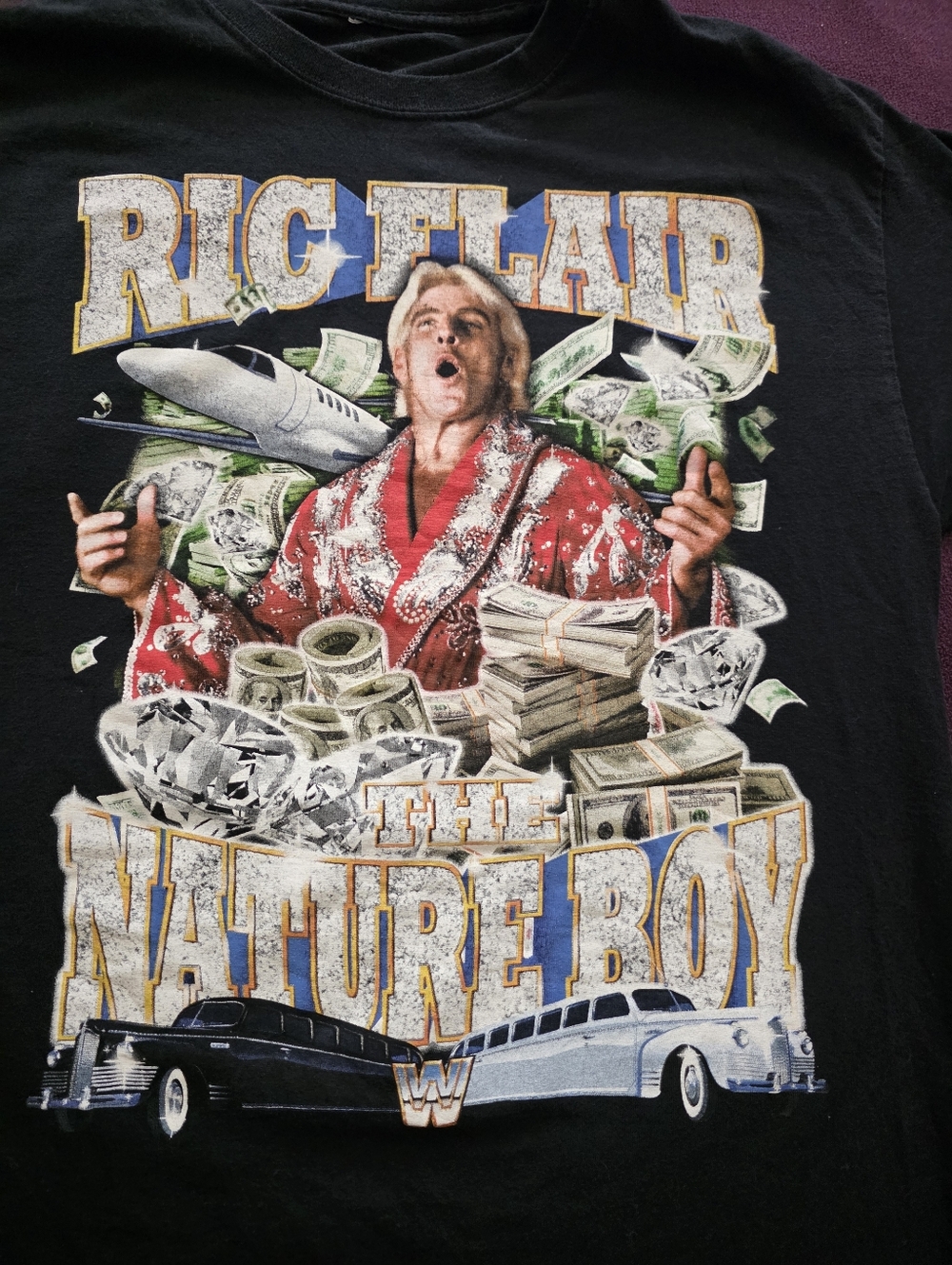 WWE Ric Flair The Nature Boy Shirt Wrestling Retro Men PACSUN Graphic Shirt Sz L